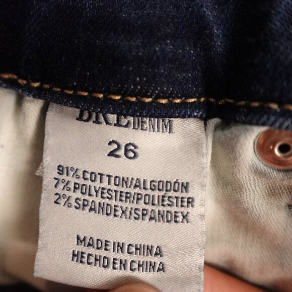 BKE Jeans Gabby Curvy Fit High Rise Ankle Skinny Jean Women’s Size 26 Blue - Picture 10 of 11